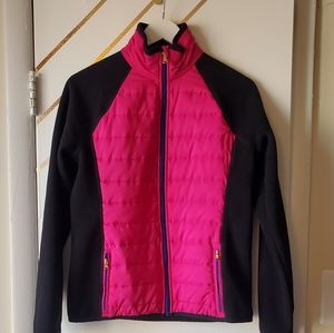 Ralph Lauren Active Pink/Black Zip Up Jacket Coat size Medium